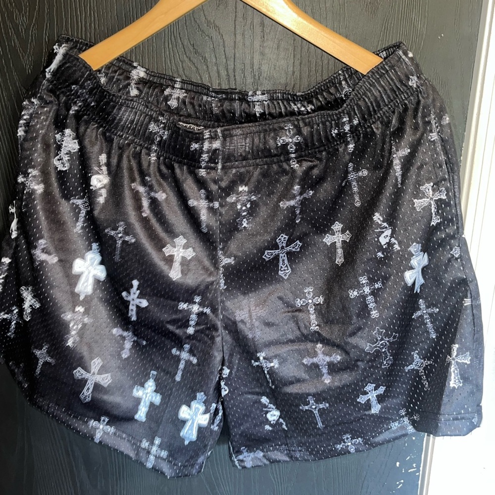 Bravest Studios Black and White Athletic Shorts